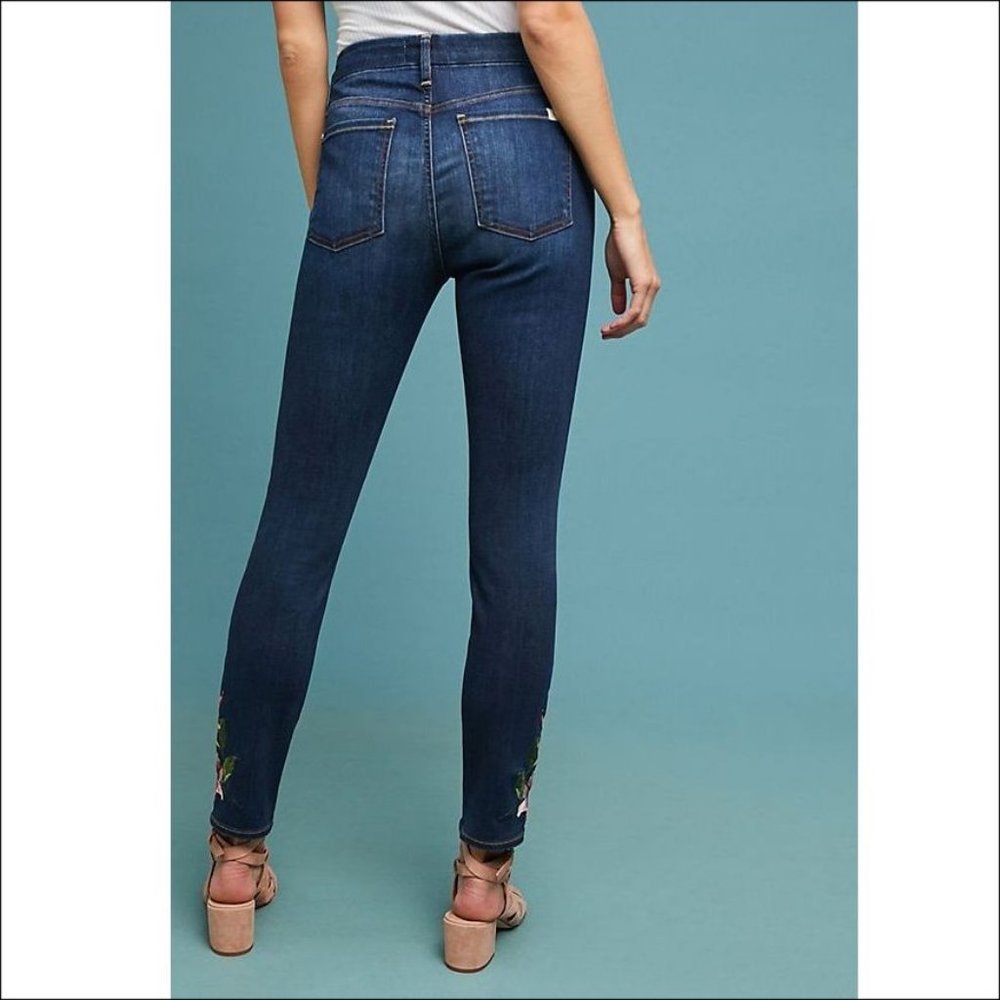 Jen7 by 7 For All Mankind Embroidered  Ankle Jeans - Picture 6 of 11